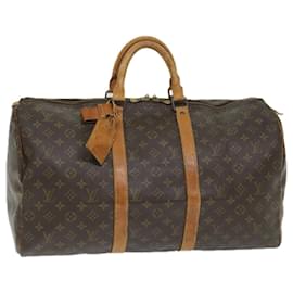 Louis Vuitton-Louis Vuitton-Monogramm Keepall 50 Boston Bag M.41426 LV Auth 57962-Monogramm