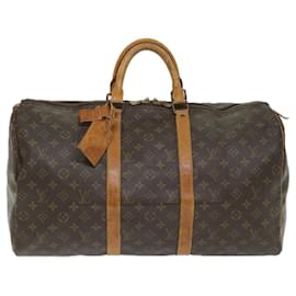 Louis Vuitton-Louis Vuitton-Monogramm Keepall 50 Boston Bag M.41426 LV Auth 57962-Monogramm