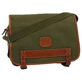 Autre Marque-Burberrys Shoulder Bag Canvas Khaki Auth bs9442-Khaki
