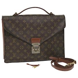 Louis Vuitton-LOUIS VUITTON Monogram Porte Documents Bandouliere Bag M53338 LV Auth ar10535b-Monogramm