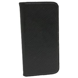 LOUIS VUITTON Epi iPhone Case Black M64469 LV Auth hs1678 Black