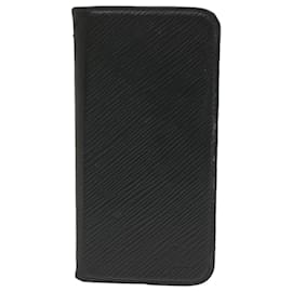 Louis Vuitton-LOUIS VUITTON Epi iPhone Case Black M64469 LV Auth hs1678-Black