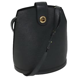Louis Vuitton-LOUIS VUITTON Epi Cluny Shoulder Bag Black M52252 LV Auth 56222-Black