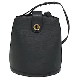 Louis Vuitton-LOUIS VUITTON Epi Cluny Shoulder Bag Black M52252 LV Auth 56222-Black