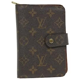 Louis Vuitton-Portafoglio con zip Porto Papie monogramma LOUIS VUITTON M61207 LV Auth bs9880-Monogramma