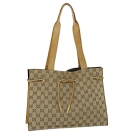 Gucci-GUCCI GG Lona Tote Bag Bege 002 1053 3754 Auth ac2355-Bege