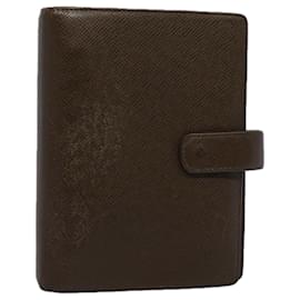 Louis Vuitton-LOUIS VUITTON Taiga Agenda MM Tagesplaner Cover Grizzly R20426 LV Auth ar10673-Andere