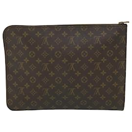 Louis Vuitton-LOUIS VUITTON Monogram Poche Document Briefcase M53400 LV Auth th4157-Monogram