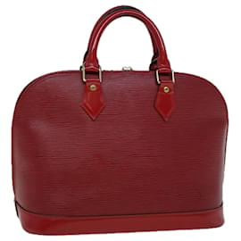 Louis Vuitton-LOUIS VUITTON Bolsa Epi Alma Vermelho Castelhano M52147 Autenticação de LV 56528-Outro