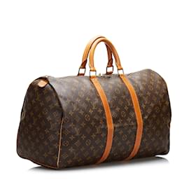 Louis Vuitton-LOUIS VUITTON Travel bags Keepall-Brown