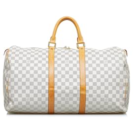 Louis Vuitton-LOUIS VUITTON Travel bags Keepall-White