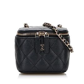 CHANEL Handbags Vanity Black