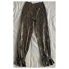 Claudie Pierlot-Pants, leggings-Multiple colors,Golden