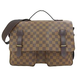 Louis Vuitton-Damier Ebene Broadway in Very Good Condition-Brown