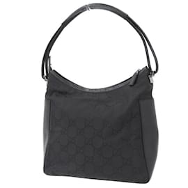 Gucci-Gg Nylon Shoulder Bag 001 3766-Black