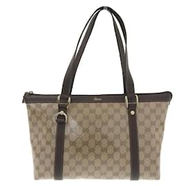 Gucci-GG Crystal Shoulder Bag 268640-Beige