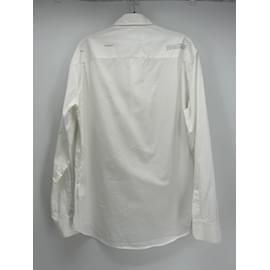 Off White-OFF-WHITE Camisas T.Internacional M Algodón-Blanco