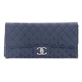 Chanel-CHANEL  Handbags T.  leather-Navy blue