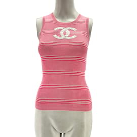 Chanel-CHANEL  Tops T.fr 36 cotton-Pink