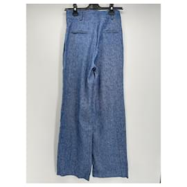 Autre Marque-MARCELA LONDON  Trousers T.International S Linen-Blue