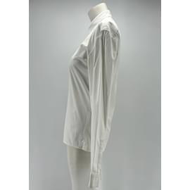 Balmain-BALMAIN Chemises T.UE (tour de cou / collier) 39 cotton-Blanc