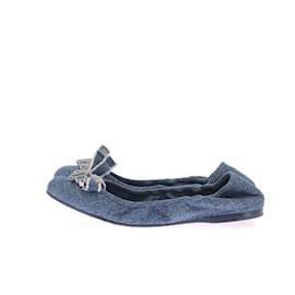 Miu Miu-MIU MIU  Ballet flats T.eu 37.5 cloth-Blue