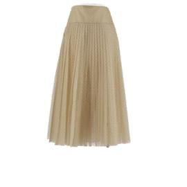 Dior-DIOR  Skirts T.fr 36 silk-Beige