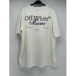 Off White-OFF-WHITE T-Shirts T.Internationale L Baumwolle-Weiß