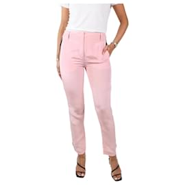 Autre Marque-Pink silk zip detail trousers - size US 4-Pink