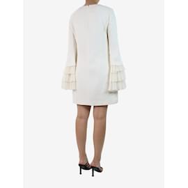 Giambattista Valli-Cream frill-sleeved dress - size IT 44-Cream