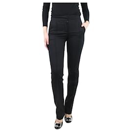 Céline-Black tailored trousers - size UK 8-Black