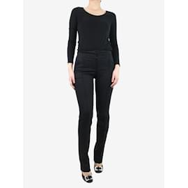 Céline-Pantaloni sartoriali neri - taglia UK 8-Nero