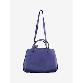 Louis Vuitton-Dark blue 2015 Monogram Empreinte Montaigne bag-Blue