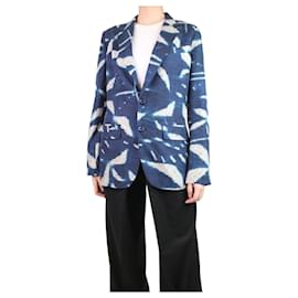 Ralph Lauren-Ralph Lauren Blazer azul com estampa tie-dye - tamanho Reino Unido 10-Outro
