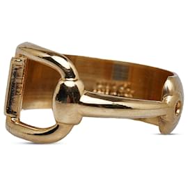 Gucci-Anello Sciarpa Gucci Gold Horsebit-D'oro