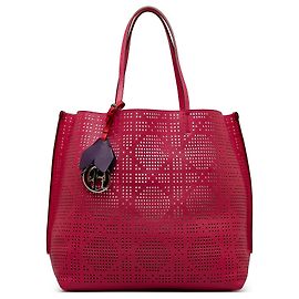 Cabas Dior Cannage Dioriva perforé rose Rose