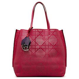 Dior-Dior Pink Perforierte Cannage Dioriva Tote-Pink