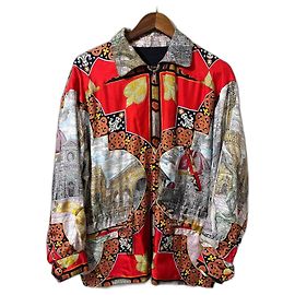 Moschino Cruise Me Baby Reversible Silk Jacket Red Red