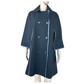 Reiss Black Wool Coat Size M Black
