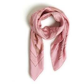 Hermès-Marwari Horse 90 Dip Dye Pink New-Pink