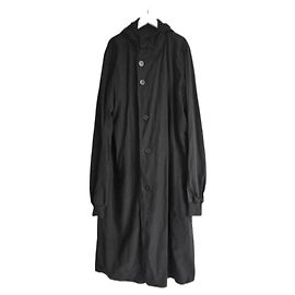 RICK OWENS SS08 Creatch Black Coat Black