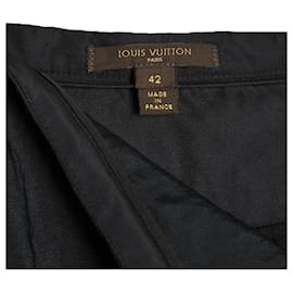 Louis Vuitton-Gerades, plissiertes Schwarz FR42-Schwarz