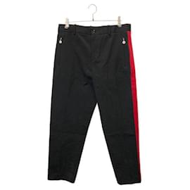 Moncler-Un pantalon-Noir,Rouge