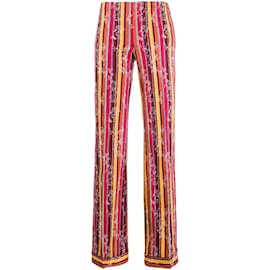 Romeo Gigli-Romeo Gigli Jacquard Cotton Trousers-Multiple colors