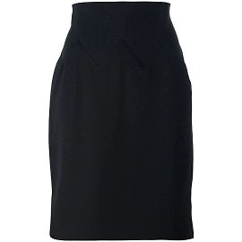 Jean Paul Gaultier Schwarzer Wollrock Schwarz