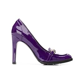Gucci-Escarpins en cuir verni violet Gucci-Violet