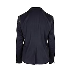 Dkny-DKNY Jacket With Faux Leather Trimmings-Black