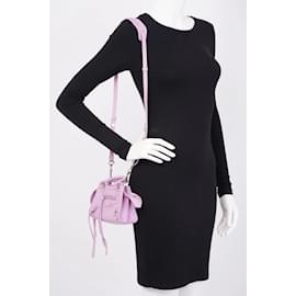 Balenciaga-Balenciaga Neo City Mini Purple Leather-Purple