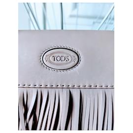 Tod's-Tod's leather tote bag-Cream