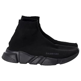 Balenciaga-Balenciaga Speed Knit Sneakers aus schwarzem recyceltem Polyester-Schwarz